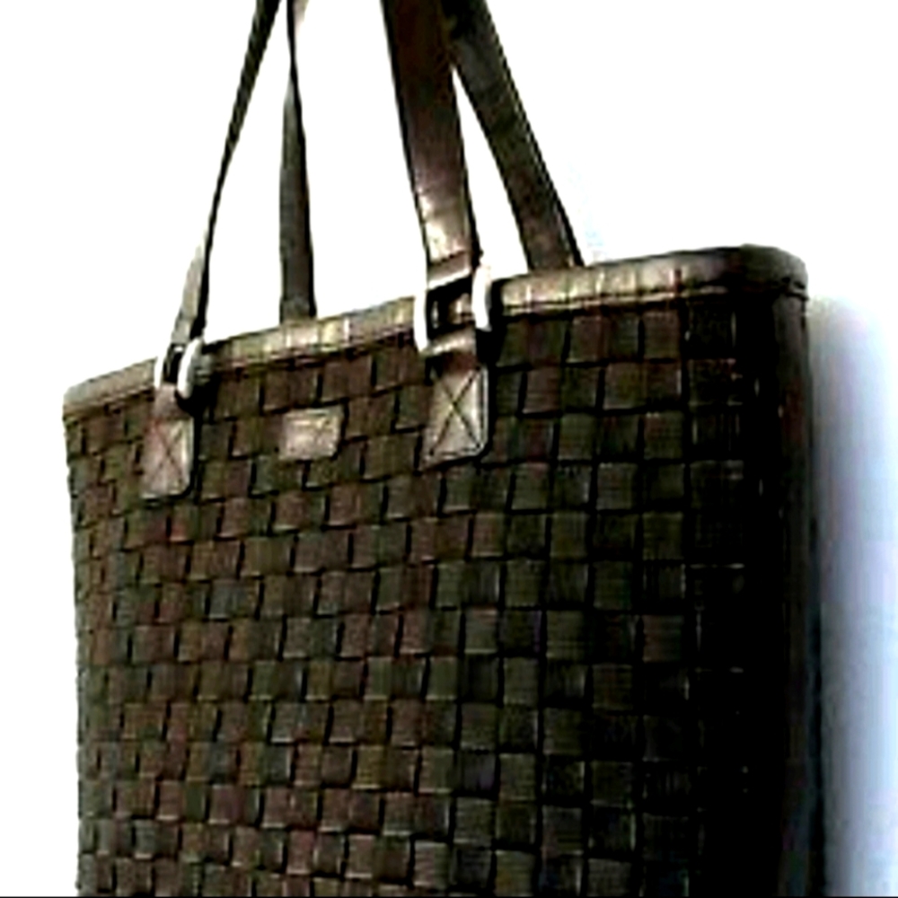 ANIKA Woven Tote Satchel LARGE